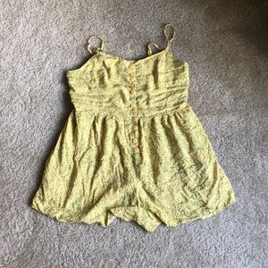 Pale Yellow Urban Outfitters Romper